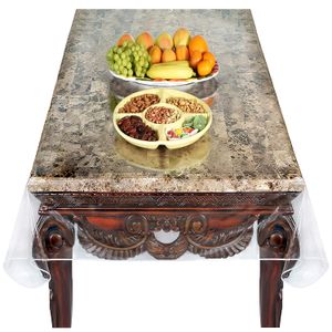 Venice Collections - Mantel de vinilo 100 % resistente y supertransparente, protector de mesa