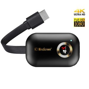 SmartSee - Receptor de pantalla inalámbrico HDMI WiFi 5 G 2,4 G 4 K 1080P pantalla móvil moldeado espejo adaptador Dongle para iPhone Mac iOS Android