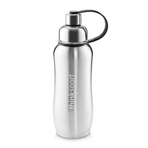 Thinksport - Botella deportiva de acero inoxidable con aislamiento al vacío de doble pared sin BPA