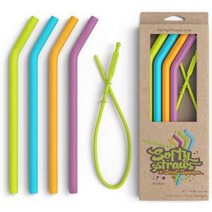 Sorbetes reutilizables Pack de 4 sorbetes de silicona, Perfectas para smoothies y fiestas, vienen en envases ecológicos, Casual, Multilcolor