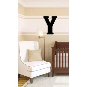 MUNCH Oversized letras de madera, y negro