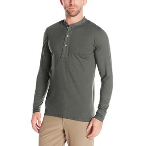 swrve de los hombres algodón/modal manga larga Classic Henley Camisa