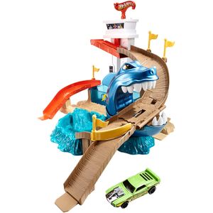 Cambiadores de color Hot Wheels Sharkport Showdown Set de pista
