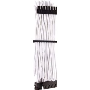 CORSAIR Premium - Cable ATX 24 pines de manga individual tipo 4 Gen 4 - Blanco