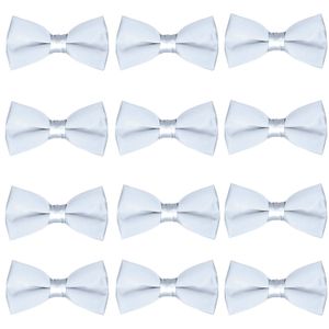 Niños Boda Pajarita 12 Pack niños pajaritas niños esmoquin sólido corbatas