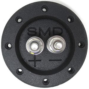 SMD 1 canal Heavy Duty Terminal de altavoz (inoxidable) (3/4" PVC negro) (redondo)