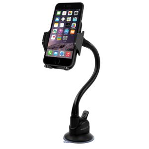 Macally Soporte de teléfono para parabrisas, ventosa ajustable, soporte de teléfono para iPhone Xs XS Max XR X 8 8 Plus 7 7+ 6s 6 SE Samsung Galaxy S9