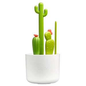 Boon Cacti - Juego de cepillos de limpieza para botellas (4 unidades), color verde