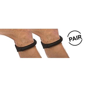 Cho-Pat Original correa de rodilla (par) – Recomendado por los médicos para reducir el dolor de rodilla, color negro (Tamaño Mediano, 12.5"-14.5")