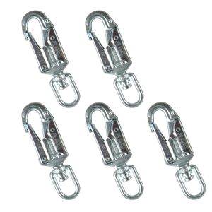 Indicador de Fusion Climb Sector Descenso Acero al carbono forjado doble Lock Mosquetón 5-Pack