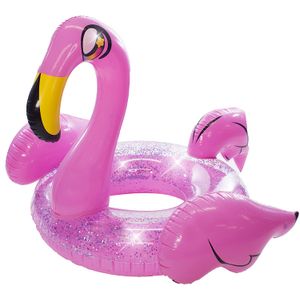 Piscina Candy glitterier Jumbo Tubo inflable piscina, Flamingo, 60" x 61" x 43"
