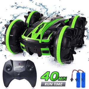 RC Cars Toy - Amphibious Remote Control Car & Boat for Kids Boy 5-12 Year - 2 in 1 4WD RC Truck Stunt Car with 2 Battery for 40 Min Play, 2.4GHz Water