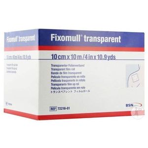 FIXOMULL Film Transparente Dressing Retención Cinta 4" X 10.9yds (cada uno), BSN medical # 72216 – 01