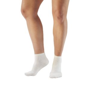 Ames Walker Unisex AW estilo 140 Coolmax – Calcetines de compresión tobillera – 20 – 30 mmHg, S, Blanco, 1