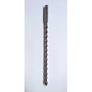 Ethos Hell 's Couture, acanalado Pene Plug Acero Quirúrgico Wand, bulbed Cock juguete relleno para Deep urethral Pleasures, 18 cm de largo