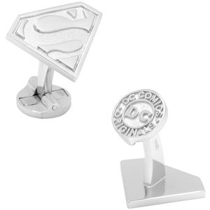 DC Comics producto oficial de Superman Escudo Gemelos, plata