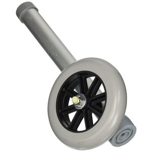 Lumex 603450 una rueda de Autostop Walker, diámetro de 5", Plata (Pack de 2)