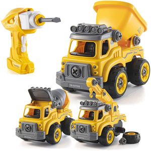 Juguetes con taladro eléctrico | Se convierte en coche de control remoto | 3 en un camión de construcción tomar a distancia juguete para niños | Jugue