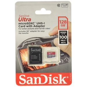 SanDisk Ultra – Tarjeta de memoria flash – 128 GB – microSDXC UHS-I, Negro (sdsqunc-128g-an6ia)