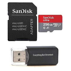 SanDisk 256 GB Ultra Micro SDXC Memory Card Bundle Works with Samsung Galaxy Tab A (2017) (2018), Tab Active 2 Phone UHS-I Class 10 (SDSQUAR-2546G-GN6