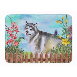 Caroline 's Treasures Alaskan Malamute primavera alfombrilla de piso, 19" x 27", multicolor