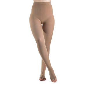 Sigvaris suave de la mujer opaco 840 abierto Toe Medias de compresión 15 – 20 mmHg, S corto, Color piel (nude), 1