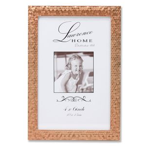 Lawrence Marcos Rose shimmer – Marco para fotos (metal, 4 por 6 pulgadas, Oro