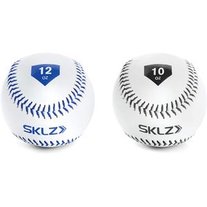 SKLZ - Balones de béisbol con peso, paquete de 2 (10 onzas y 12 onzas)
