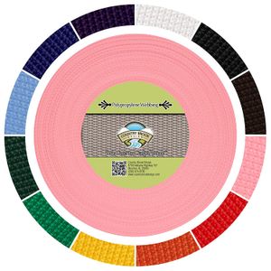Country Brook Design - Pastel Pink Polypropylene 1/2 Inch Webbing
