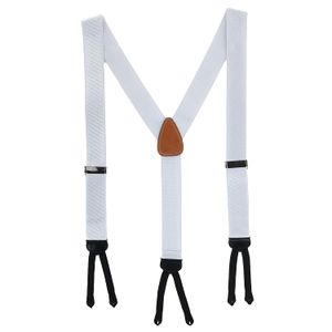 crookhorndavis Eastside – Chaqueta de Solid Diagonal vestir elástico tirantes, talla única , Blanco