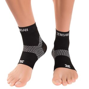 Zensah - Manga para fascitis plantar, alivia el dolor de talón, apoyo de arco, reduce la hinchazón, manga de compresión para pies, calcetines para fas