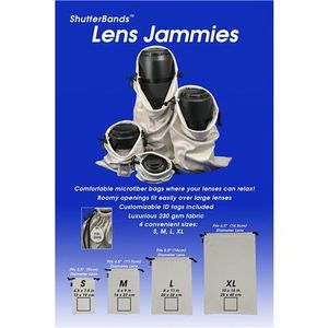 Lente Jammies bolsas de microfibra para lente, flash y otros accesorios de la cámara