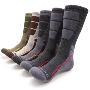 MIRMARU - Calcetines de senderismo para hombre, 5 pares, para exteriores, caminar, correr, trekking, humedad, acolchados
