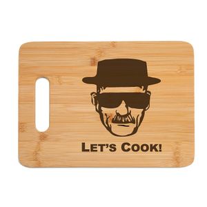 Breaking Bad grabado Madera de Bambú tabla de cortar con asa Funny regalo para Día del Padre Cumpleaños