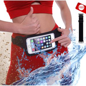 Impermeable riñonera cinturón de running para iphone 7, x, 8, 8 Plus y Samsung S7/8 por runtasty – W/visualización Táctil listo ventana – IPX8 – Bolsa
