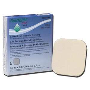 DUODERM CGF Control fórmula de Gel cambiador 4" x 4" caja: 5 por ConvaTec