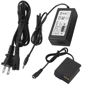fit-power (DMW-DCC8 DC Coupler, DMW-AC8 Cámara Cargador de CA) para cámaras digitales como panasonicdmc-fz200, FZ1000, GH2, G5, G6, G7, Lumix GX8, etc