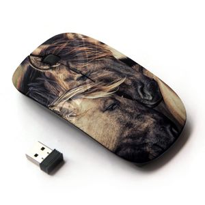 koolmouse [óptico 2.4 G mouse inalámbrico] [Mane Cute Love Horse Stallion Mustang]