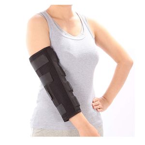 Inmovilizador de codo para túnel cubital, soporte para el nervio Ulnar, estabilizador de fractura, lesiones, rotura, protector de noche PM, M, 1
