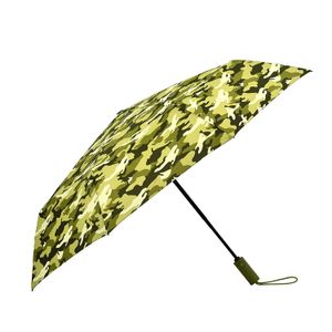 tiohoh resistente al viento camuflaje tres automática plegable paraguas de viaje