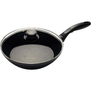 Swiss Diamond Edge Stir Fry Pan w/tapa – 9.5," Gray