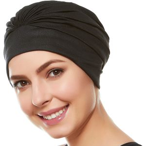 Beemo - Gorro de baño para mujer Turban - Poliéster Látex Forrado Plisado para Mujeres y Niñas Largo / Cabello Corto (disponible en 10 colores)