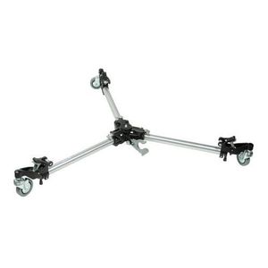 Manfrotto 181 Auto Dolly plegable para individual pies de metal trípode con pinchos – Replaces 3156
