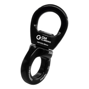 GM CLIMBING 30kN Micro Rotador Escalada Cuerda Dispositivo giratorio 6700lb Resistencia de rotura para Escalada de roca Arborist Backyard Swing Aerial