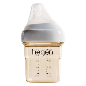 Hegen biberones – Biberones anti cólicos cuello ancho – Sistema de lactancia materna 5 oz con tetas de flujo lento