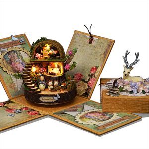 rylai hecho a mano de madera Dollhouse miniatura DIY Kit – FANTASY Forest Series dollhouses para las niñas habitación de madera y muebles/Accesorios