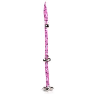 yellow dog design Diva perro Ding campanas de perro orinal sistema de entrenamiento con 6 campanas, 26" x 1"