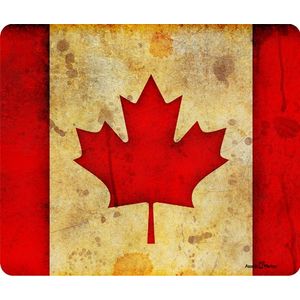 Canadá Canadiense Bandera de Grunge de grosor Mouse Pad