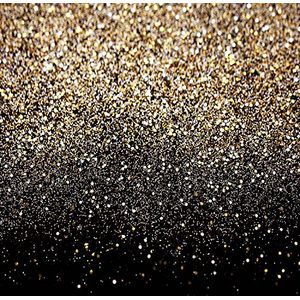 Yame 6 x 8ft vinilo de Digital, Con Oro Negro Lunares Fondo Photo Studio Telón de fondo