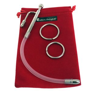 Eastern Delights doble función urethral Sonda urethral Pene Plug De Sonido